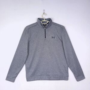 Under Armour Storm  Pullover Mens Gray Large Long Sleeve 1/4 Zip Golf Mock Neck
